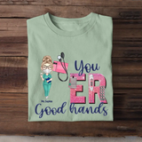 Personalized You ER Good Hands Gift For Nurse T-shirt Printed HTHHN1206