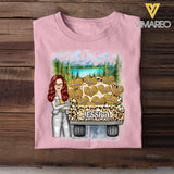 Personalized Girl & Jeep Hearts with Kid Names T-shirt Printed PNDT1406