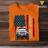 Personalized Jeep Girl Colorful Flag Tshirt Printed QTDT1906