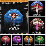 Personalized Nurse Chibi On Glitter Sexy Lips Gifts For Nurse 2D Printed Tshirt