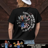 Personalized Biker Girl Classy Sassy And A Bit Smart Assy T-shirt Printed MTHDT2006
