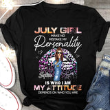 Personalized July Girl Make No Mistake Personality Glitter Sexy Lips Cool Girl Gift For July Girl