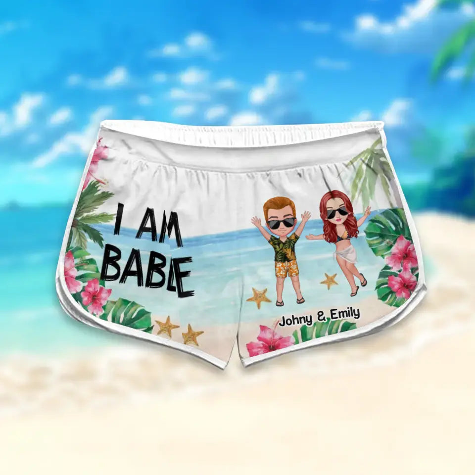 PERSONALIZED If Lost Return To Babe Watercolor Hawaii Beach Short QTPN2706