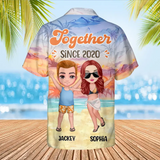 Personalized Husband And Wife Together Since Hawaii Shirt Printed QTHQ3006