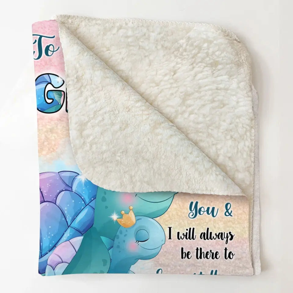 Personalized To My Daughter Sometimes It's Hard To Find Words To Tell Me You To My Daughter Turtle Blanket Custom Gifts For Daughter Customized Name Blanket Printed DTPN0607