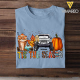 PersonalizedTis The Season Jeep Lover Fall Season Pumpkin T-Shirt Printed QTPN1107