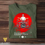 Personalized Never Underestimate An Old Man With A Drum Set T-Shirt Printed MTHKVH1807