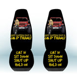 Personalized Ain't Nothing But A Jeep Thang Get In Sit Down Shut Up Hold On Jeep Girl Car Seat Covers 3D Printed HTHPVD1907