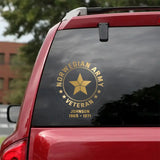 Personalized Norwegian Veterans Soldier Car Decal Printed QTPN1907
