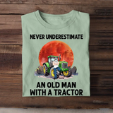 Personalized Never Underestimate An Old Man With A Tractor T-shirt Printed 23JUL-HN20