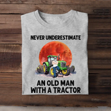 Personalized Never Underestimate An Old Man With A Tractor T-shirt Printed 23JUL-HN20
