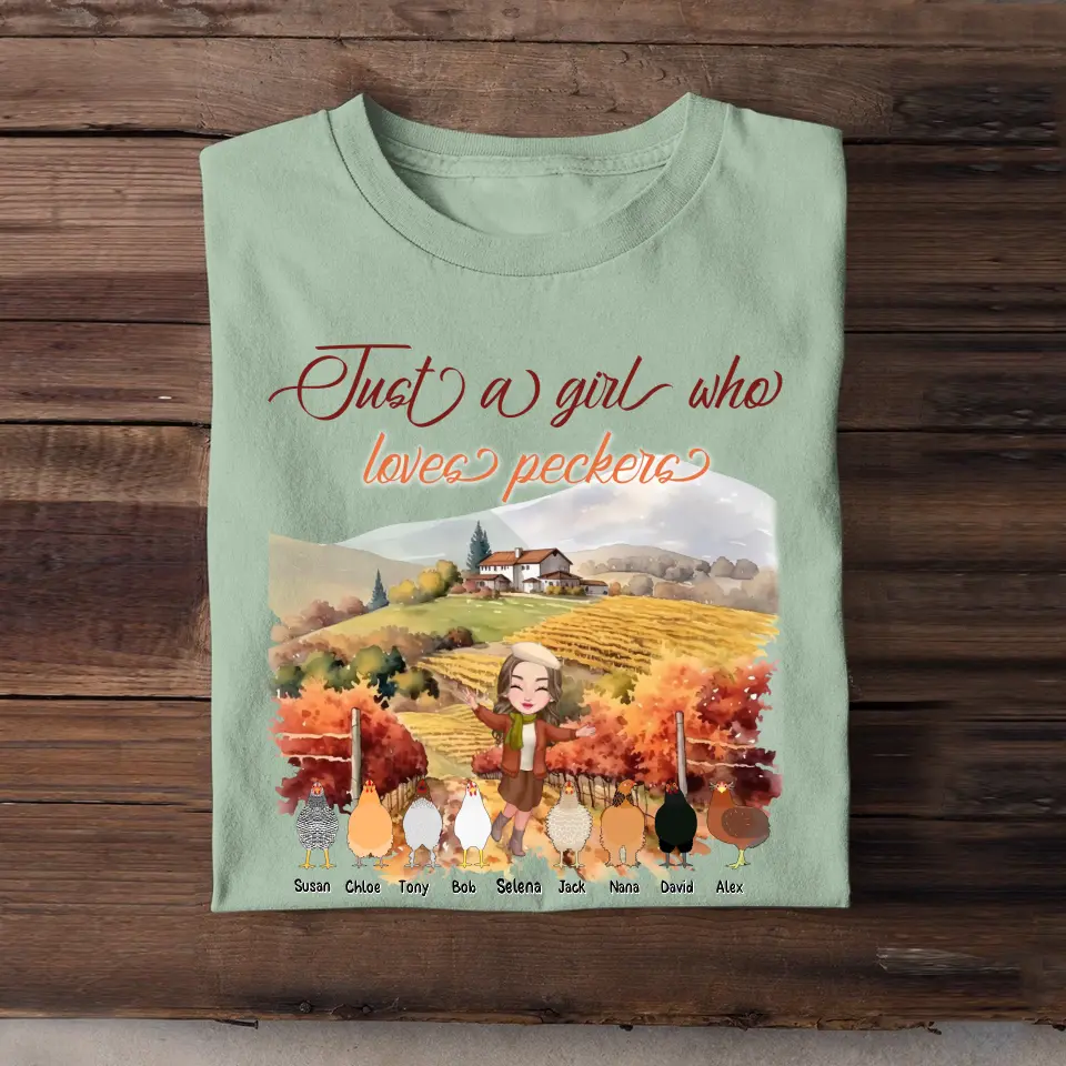 Personalized Just A Girl Who Loves Peckers  T-shirt Printed HTHHN2007