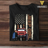 Personalized Colorful Flag Jeep Lover T-shirt Printed QTHN267