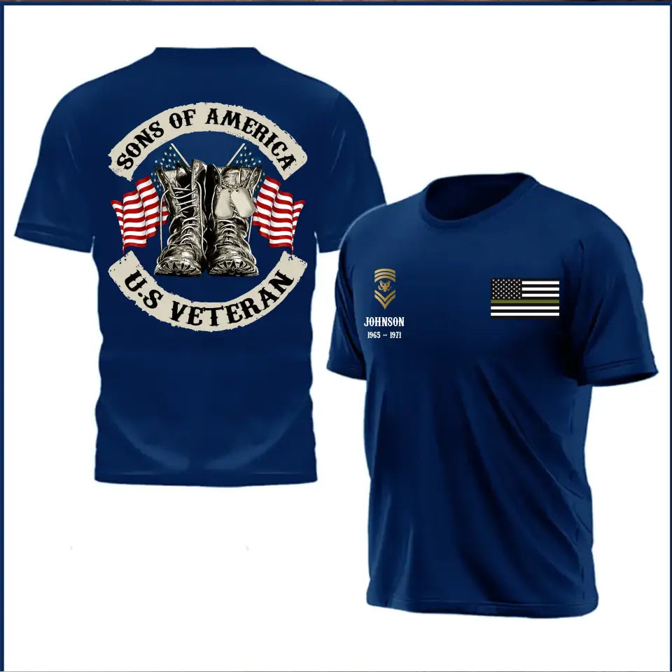 Personalized Sons Of American T-Shirt Printed QTHN267