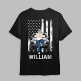 Personalized Man & Jeep Flag T-shirt Printed MTKVH2607
