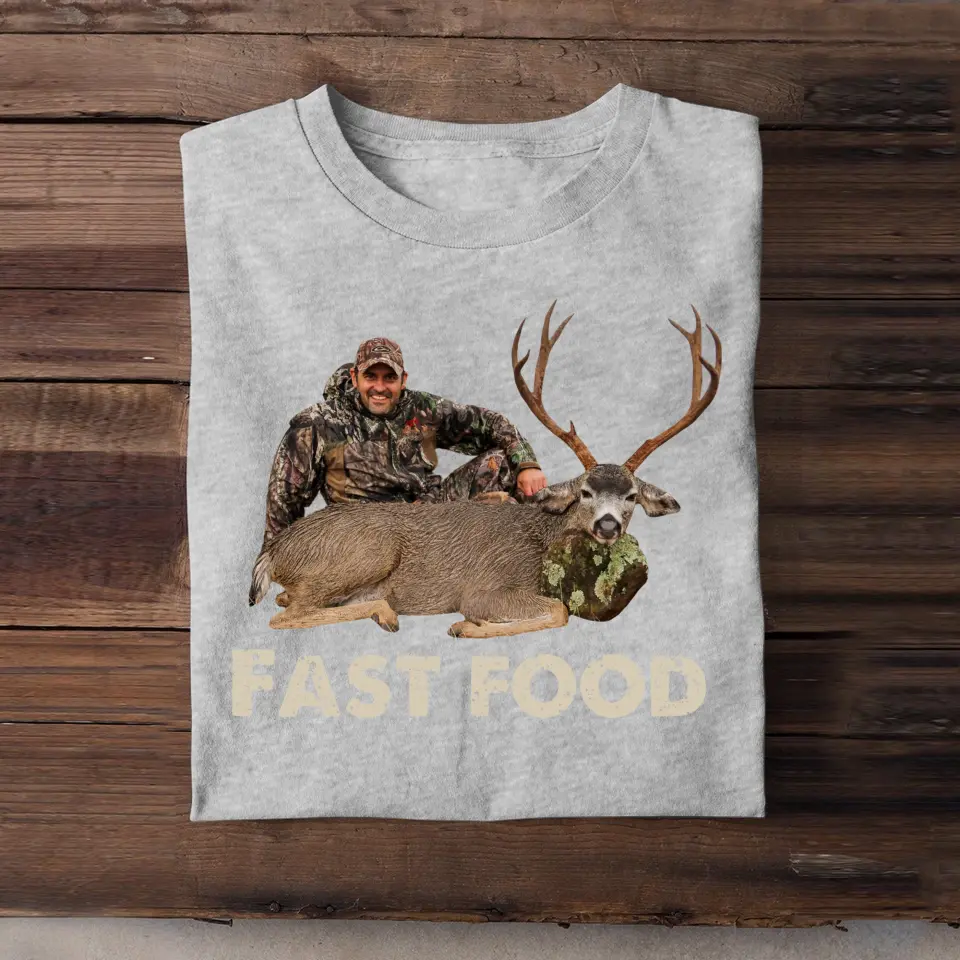 Personalized Upload Your Deer Photo T-shirt Printed MTHKVH2707