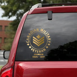 Personalized Canadian Military Car Decal Printed QTPN202331