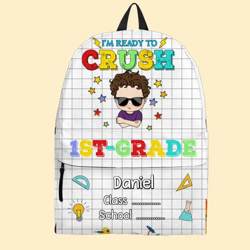 Personalized I'm Ready To Crush Preschool Kid's Backpack Printed MTHKVH20236