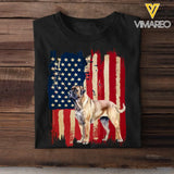 Personalized  Dog Flag Tshirt Gift For Dog Lovers Printed AUG202340PTN