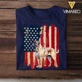 Personalized  Dog Flag Tshirt Gift For Dog Lovers Printed AUG202340PTN
