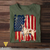 Personalized  Dog Flag Tshirt Gift For Dog Lovers Printed AUG202340PTN