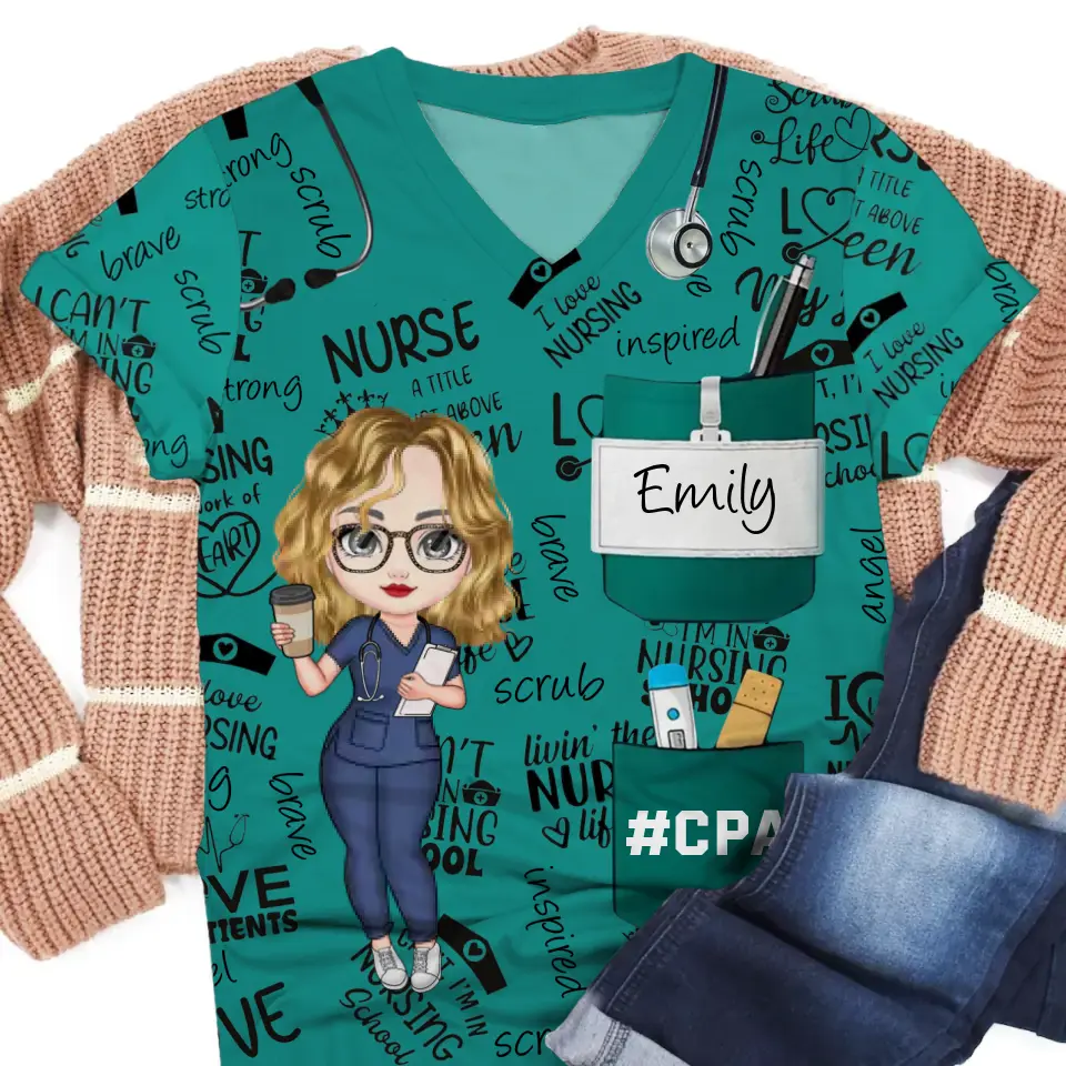 Personalized I Love Nursing Gift for Nurses 3D T-shirt Printed HTHKVH202317