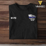 Personalized US Law Enforcement With Thin Blue Line T-shirt Printed QTPD2023106
