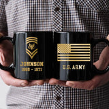 Personalized US Gold Black Mug Printed QTPD2023125