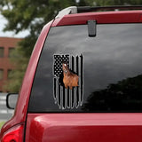 Personalized Upload Your Horse Photo Flag Car Decal Printed 202370PVD