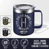 Personalized Swiss Armed Forces With Name And Year Laser Handle Cup Printed 2023138KVH