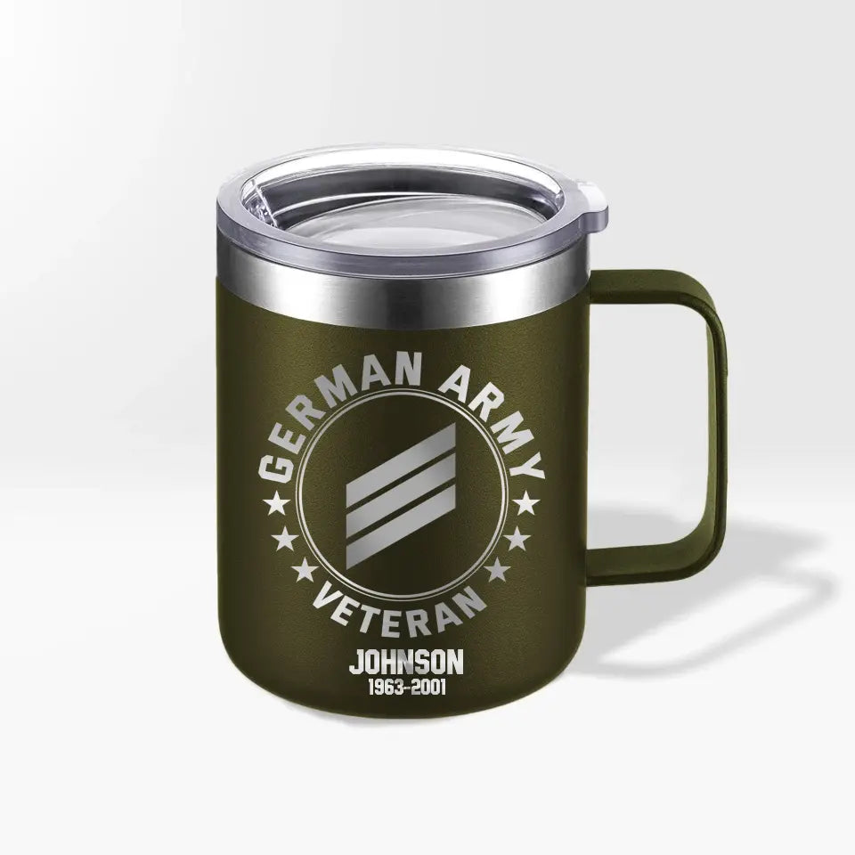 Personalized German Armed Forces With Name And Year Laser Handle Cup Printed 2023138KVH
