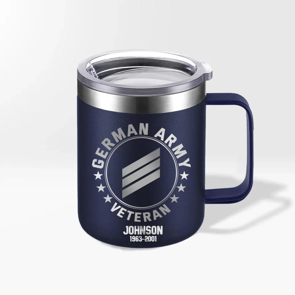Personalized German Armed Forces With Name And Year Laser Handle Cup Printed 2023138KVH