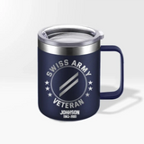 Personalized Swiss Armed Forces With Name And Year Laser Handle Cup Printed 2023138KVH