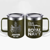 Personalized British Armed Forces With Name And Year Laser Handle Cup Printed 2023183KVH