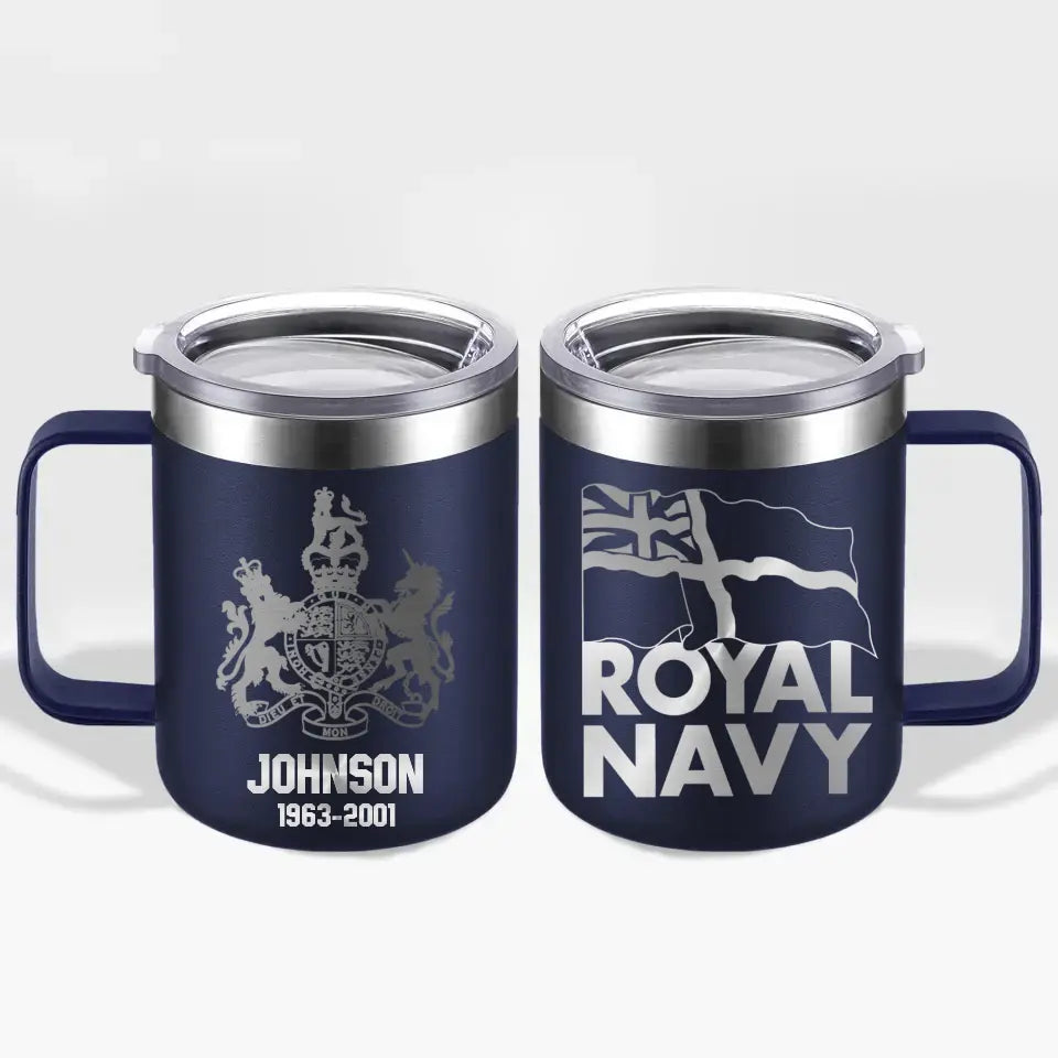 Personalized British Armed Forces With Name And Year Laser Handle Cup Printed 2023183KVH