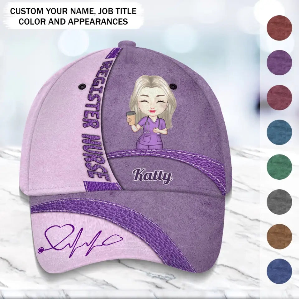 Personalized Register Nurse Custom Name Gift For Nurse Cap Printed HTHPD202329