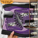 Personalized Love Camping Custom Name Leather Boots Printed DNL2023100