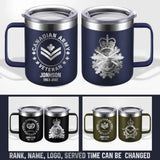 Personalized Canadian Armed Forces With Name And Year Laser Handle Cup Printed 2023197KVH