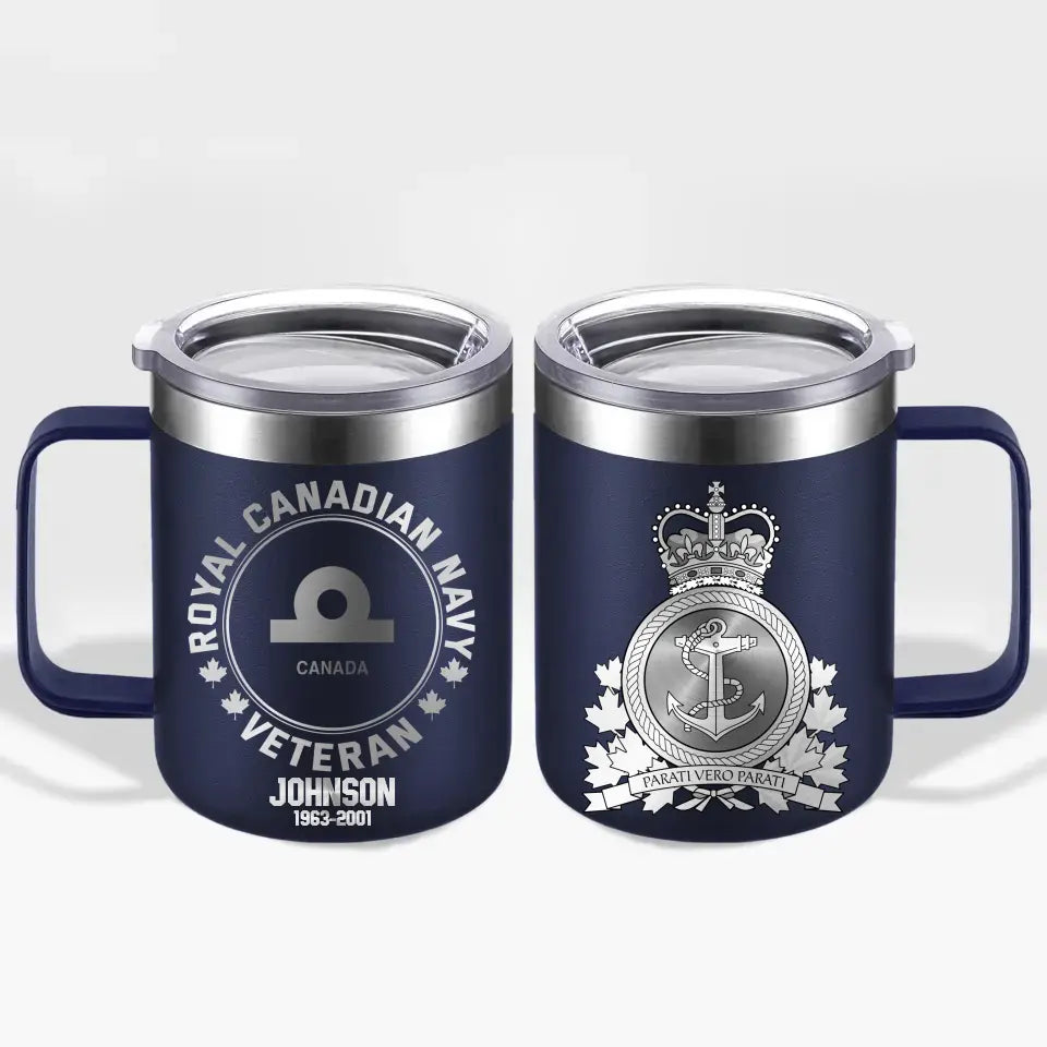 Personalized Canadian Armed Forces With Name And Year Laser Handle Cup Printed 2023197KVH
