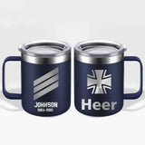 Personalized German Armed Forces With Name And Year Laser Handle Cup Printed 2023212KVH