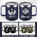 Personalized German Armed Forces With Name And Year Laser Handle Cup Printed 2023212KVH