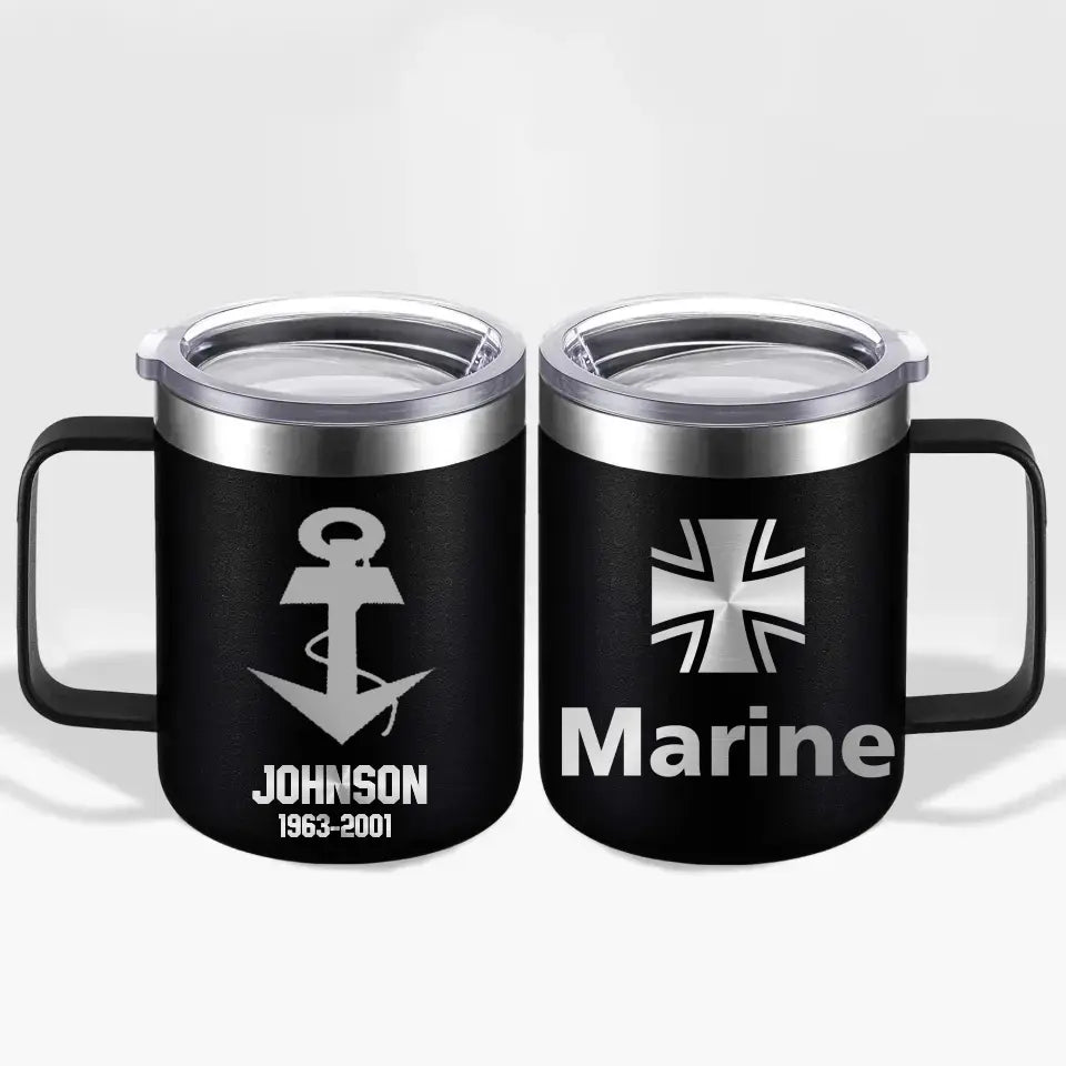Personalized German Armed Forces With Name And Year Laser Handle Cup Printed 2023212KVH
