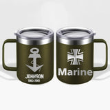 Personalized German Armed Forces With Name And Year Laser Handle Cup Printed 2023212KVH