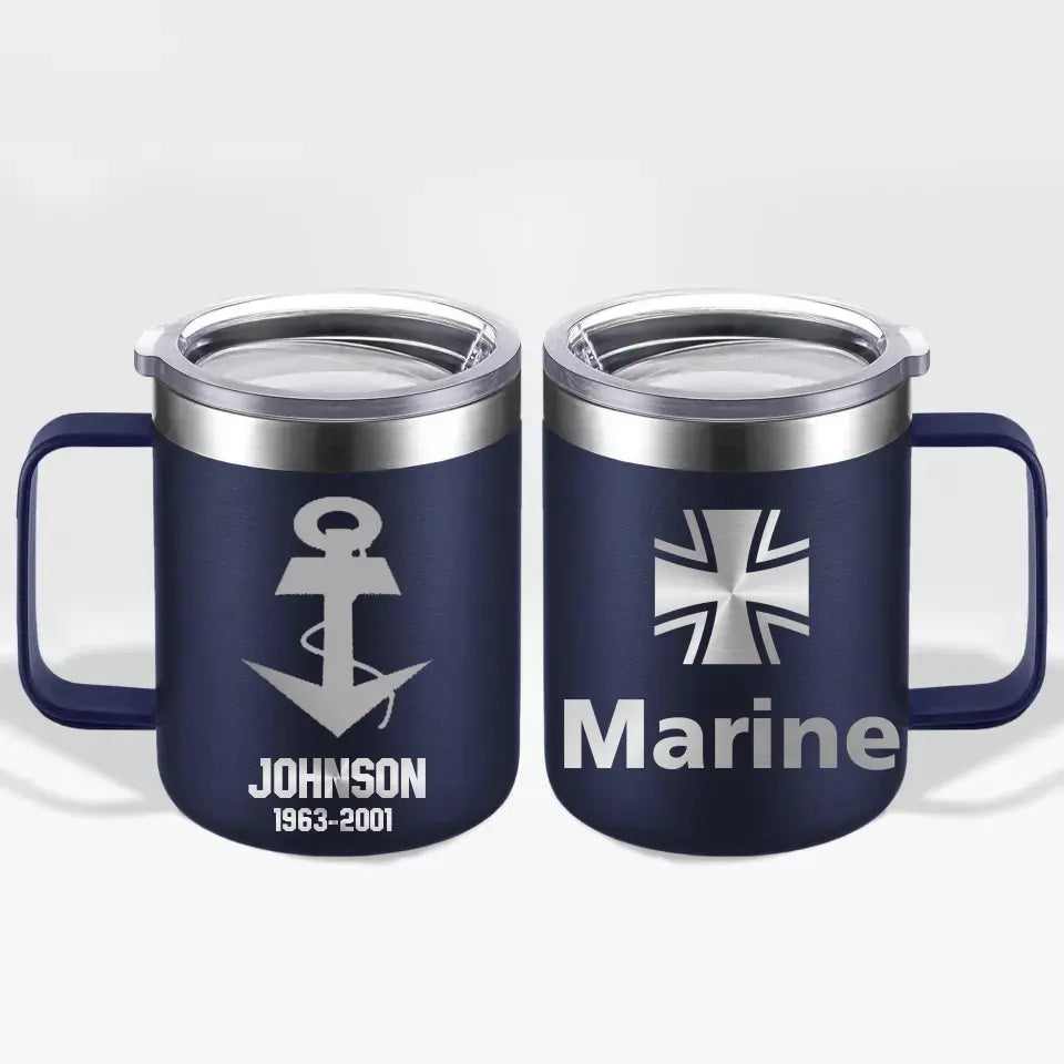 Personalized German Armed Forces With Name And Year Laser Handle Cup Printed 2023212KVH