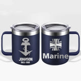 Personalized German Armed Forces With Name And Year Laser Handle Cup Printed 2023212KVH