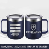 Personalized Swiss Armed Forces With Name And Year Laser Handle Cup Printed 2023212KVH