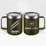 Personalized Swiss Armed Forces With Name And Year Laser Handle Cup Printed 2023212KVH