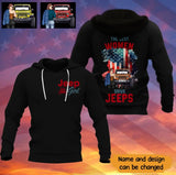 Personalized Jeep Girl The Best Women Drive Jeeps Flag Hoodie 3D Printed MTKVH23199