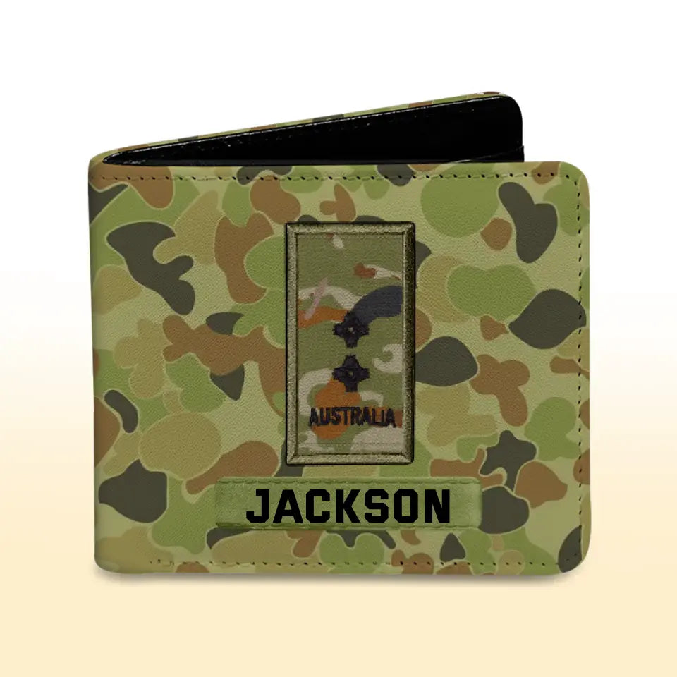 Personalized Australian Armed Force Leather Wallet 3D Print QTPN23248