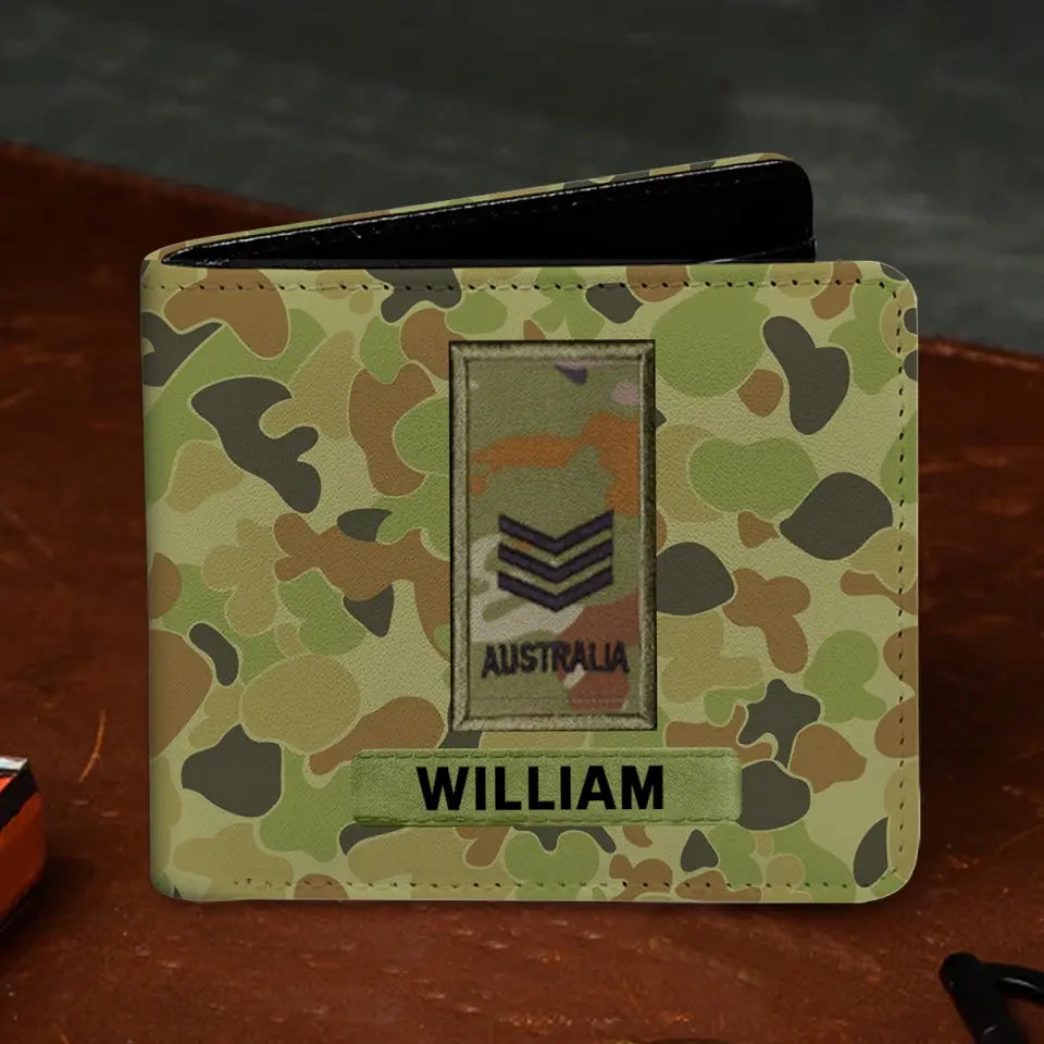 Personalized Australian Armed Force Leather Wallet 3D Print QTPN23248